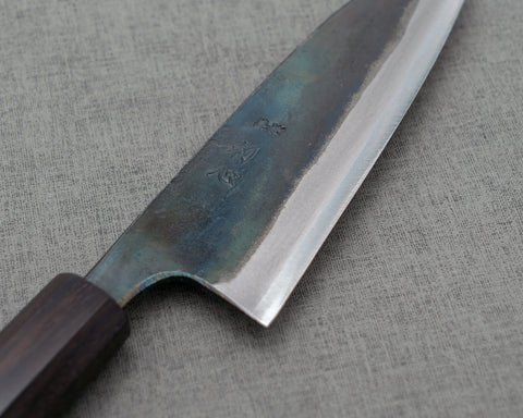 Hatsukokoro "Kokugei" Aogami #1 Kurouchi 120mm Petty