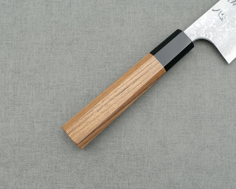 Hatsukokoro / Yoshihiro Yauji Aogami #2 Mirror Damascus Kiritsuke Gyuto