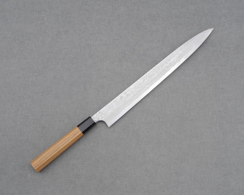 Hatsukokoro / Yoshihiro Yauji Aogami #2 Mirror Damascus Yanagiba