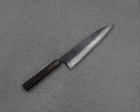 Hatsukokoro "Kumokage" Aogami #2 Kurouchi Damascus Gyuto