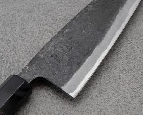 Hatsukokoro "Kurokaze" Aogami #2 Kurouchi 180mm Double-Bevel Deba