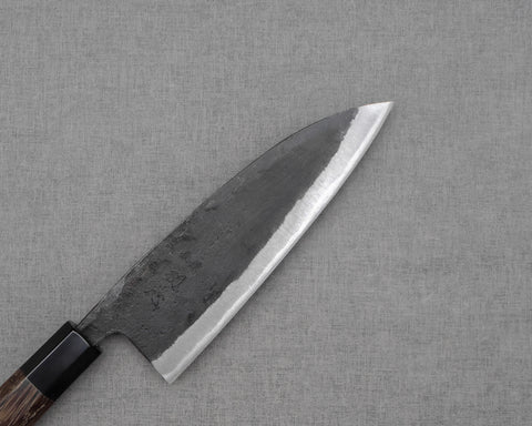 Hatsukokoro "Kurokaze" Aogami #2 Kurouchi 180mm Double-Bevel Deba