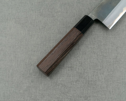 Hatsukokoro / Motokyuuichi Hamono "Kurosagi" Aogami Super 3-Layer Kurouchi 180mm Bunka