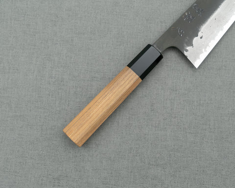 Hatsukokoro / Takahiro Nihei "Shinkiro" Aogami Super Kurouchi Damascus Tsuchime 165mm Bunka