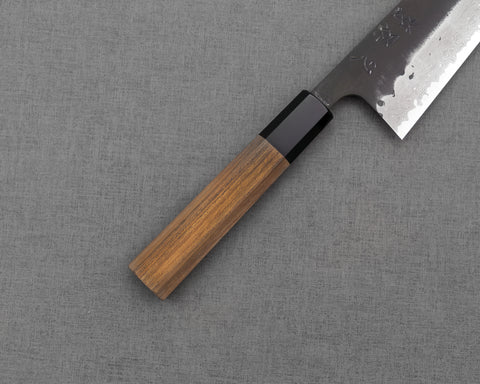 Hatsukokoro / Takahiro Nihei "Shinkiro" Aogami Super Kurouchi Damascus Tsuchime 165mm Bunka