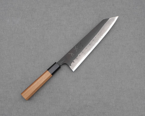Hatsukokoro / Takahiro Nihei "Shinkiro" Aogami Super Kurouchi Damascus Tsuchime 210mm Kiritsuke Gyuto