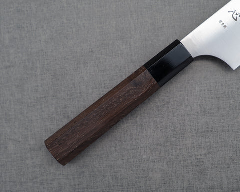 Hatsukokoro "Hayabusa" Aogami Super 3-Layer 180mm Santoku