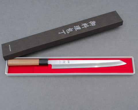 Hatsukokoro / Nakagawa Ginsan (Silver #3) Mirror 300mm Kiritsuke Yanagiba