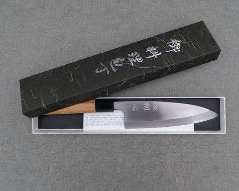 Hatsukokoro / Myojinriki Seisakusho "Shirasagi" Ginsan (Silver #3) 180mm Deba