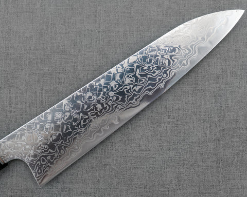 Hatsukokoro "Ginga" ATS-34 Mirror Damascus 210mm Gyuto