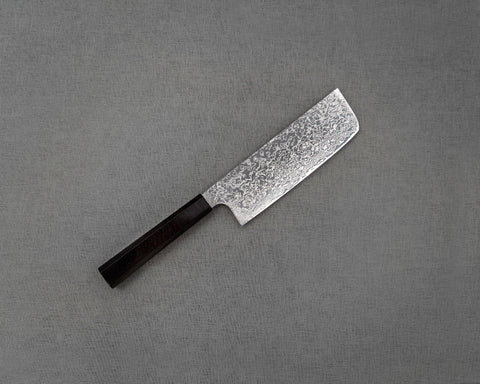 Hatsukokoro "Ginga" ATS-34 Mirror Damascus 165mm Nakiri