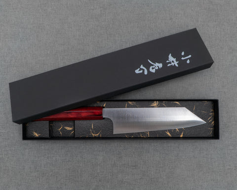 Kei Kobayashi R2/SG2 170mm Bunka with Urushi Red Pakka Wood Handle