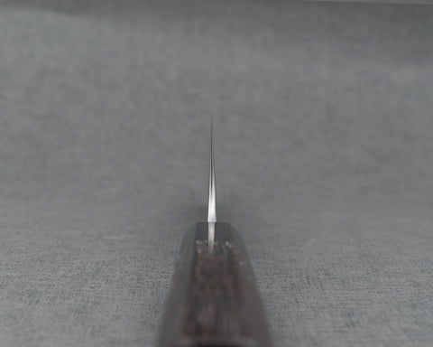 Yoshimi Kato Aogami Super Kurouchi Kasumi 170mm Bunka with Wenge Buffalo Horn Handle