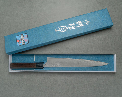 Masakage "Kumo" VG10 Kurosome Damascus Sujihiki