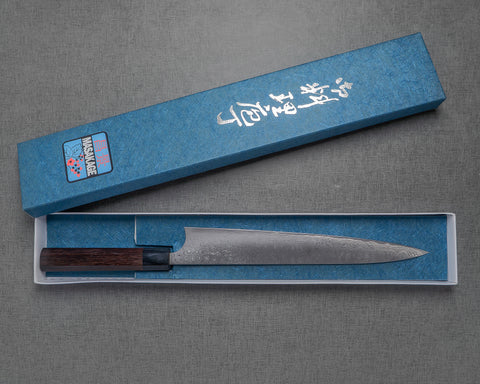 Masakage "Kumo" by Anryu VG10 Kurosome Damascus Sujihiki