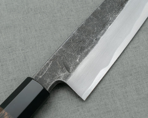Hatsukokoro / Myojinriki Seisakusho "Shirasagi" Aogami #2 Kurouchi Tsuchime Gyuto