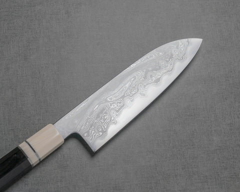 Nakagawa / Naohito Myojin Aogami #1 Damascus 165mm Santoku