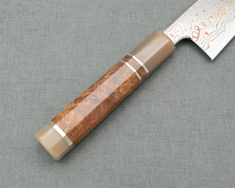 Nigara Aogami #2 Colored Rainbow Damascus 210mm Gyuto