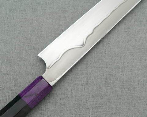 Nigara Mizu-Honyaki Aogami #2 "Mount Fuji" 300mm Yanagiba