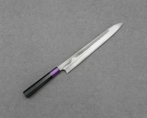 Nigara Mizu-Honyaki Aogami #2 "Mount Fuji" 300mm Yanagiba