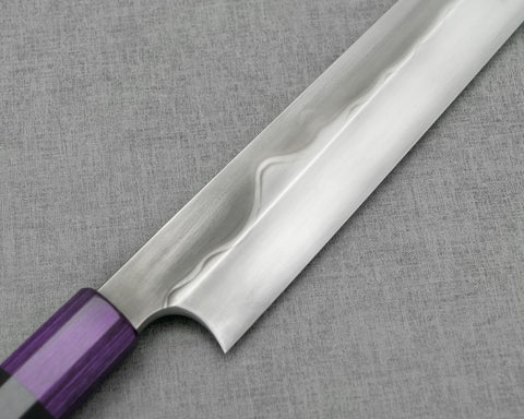 Nigara Mizu-Honyaki Aogami #2 "Mount Fuji" 300mm Yanagiba