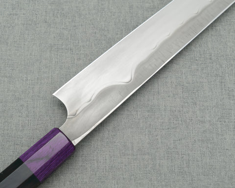 Nigara Mizu-Honyaki Aogami #2 "Mount Fuji" 300mm Yanagiba