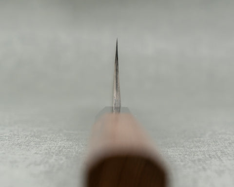 Nigara Ginsan (Silver #3) Nashiji Kurosome Damascus 165mm Santoku