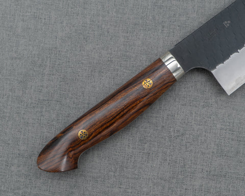Nigara R2/SG2 Kurouchi Tsuchime 165mm Kiritsuke Nakiri with Ironwood Handle