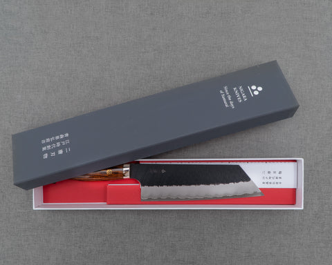 Nigara R2/SG2 Kurouchi Tsuchime 165mm Kiritsuke Nakiri with Ironwood Handle