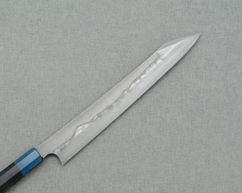 Nigara Mizu-Honyaki Shirogami #1 "Cloudy Mount Fuji" 300mm Kiritsuke Yanagiba