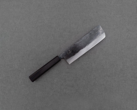 Naru “Hatsukou Series” Aogami #2 Kurouchi 165mm Nakiri with Ebony Handle