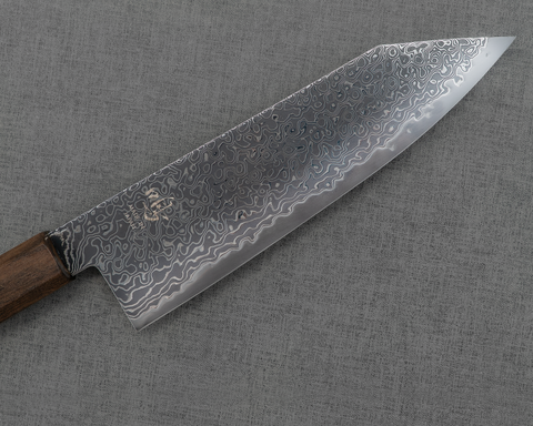 Naru "Eiko Series" R2/SG2 Kurosome Damascus 180mm Bunka with Bubinga Handle