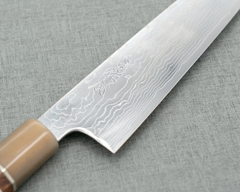 Sukenari R2/SG2 Mirror Damascus Kiritsuke Gyuto