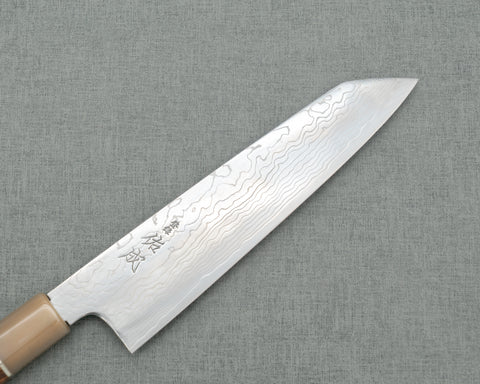 Sukenari R2/SG2 Mirror Damascus Kiritsuke Gyuto