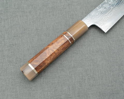 Sukenari R2/SG2 Mirror Damascus Kiritsuke Gyuto