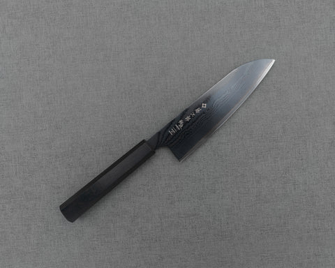 Tojiro "Sakuya" VG10 Black Damascus 165mm Santoku