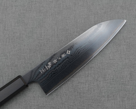 Tojiro "Sakuya" VG10 Black Damascus 165mm Santoku