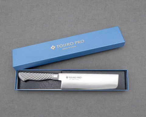 Tojiro Pro DP VG10 165mm Nakiri with Stainless Steel Handle