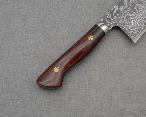 Shigeki Tanaka R2/SG2 Kurosome Damascus Gyuto with Ironwood Handle