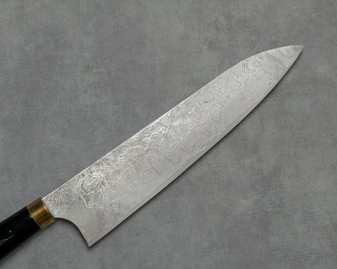 Takeshi Saji R2/SG2 Damascus 210mm Gyuto with Maki-e Art (Mount Fuji) Handle and Saya