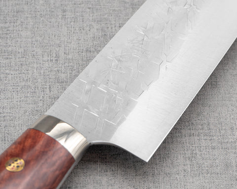 Takeshi Saji SRS13 Migaki Tsuchime Gyuto with Karin Wood Handle