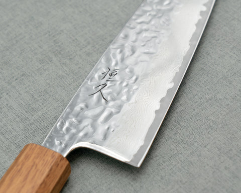 Tsunehisa AUS-10 Tsuchime Damascus 165mm Santoku