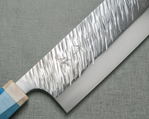 Yu Kurosaki "Fujin" R2/SG2 165mm Nakiri with Blue Maplewood Handle