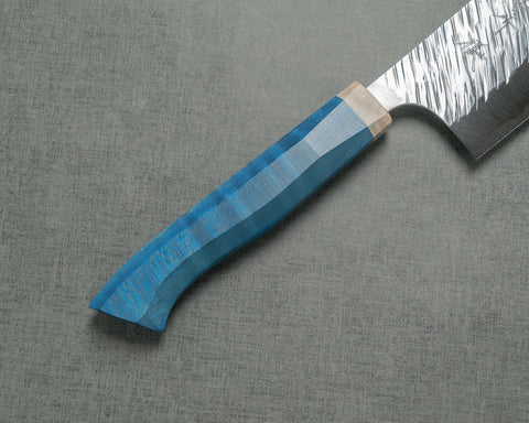 Yu Kurosaki "Fujin" R2/SG2 165mm Nakiri with Blue Maplewood Handle