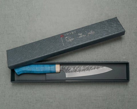 Yu Kurosaki "Fujin" R2/SG2 Petty with Blue Maplewood Handle