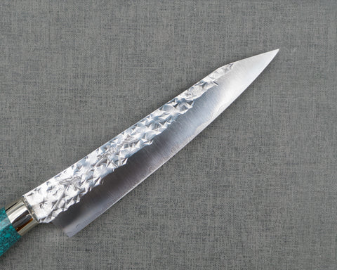 Yu Kurosaki "Senko" R2/SG2 130mm Kiritsuke Petty with Green Turquoise Handle