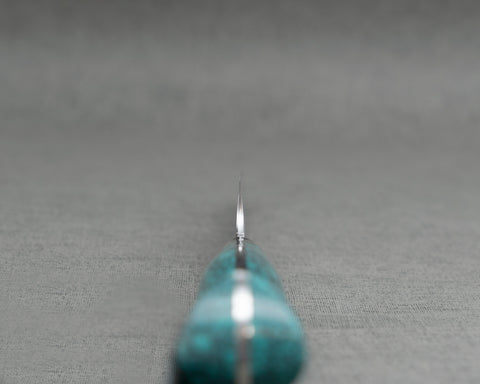 Yu Kurosaki "Senko" R2/SG2 130mm Kiritsuke Petty with Green Turquoise Handle