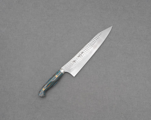 Yu Kurosaki "Senko" R2/SG2 240mm Kiritsuke Gyuto with Turquoise Timber Handle