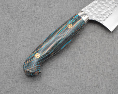 Yu Kurosaki "Senko" R2/SG2 240mm Kiritsuke Gyuto with Turquoise Timber Handle