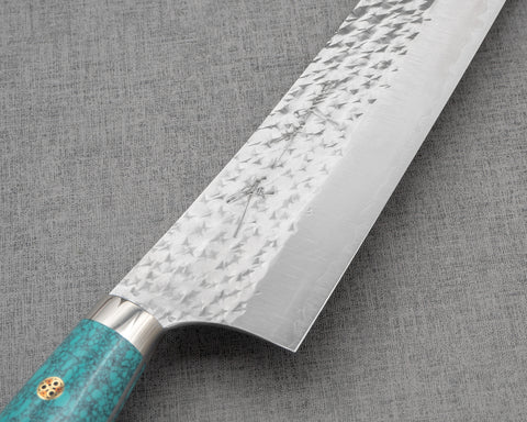 Yu Kurosaki "Senko" R2/SG2 240mm Kiritsuke Gyuto with Green Turquoise Handle
